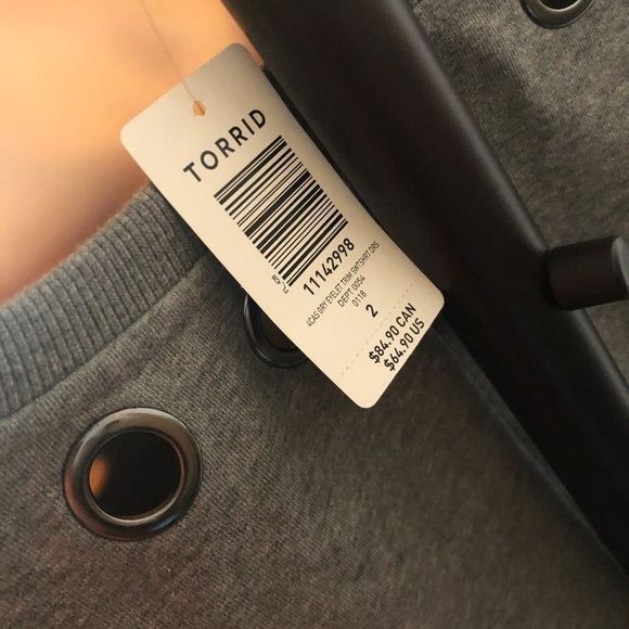 Torrid Grey Sweatshirt Dress - Picture 4 of 5